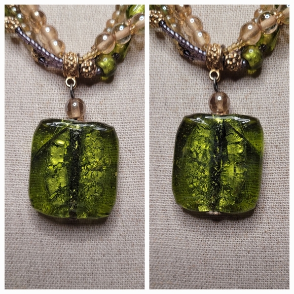 Vintage Glass Bead Necklace - Picture 2 of 16